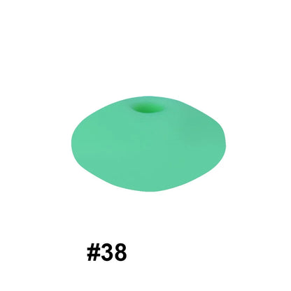 14mm Silicone Abacus Spacer Beads