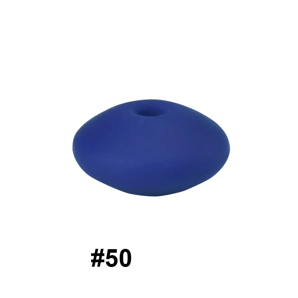 14mm Silicone Abacus Spacer Beads