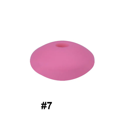14mm Silicone Abacus Spacer Beads