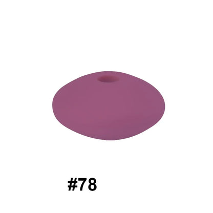 14mm Silicone Abacus Spacer Beads