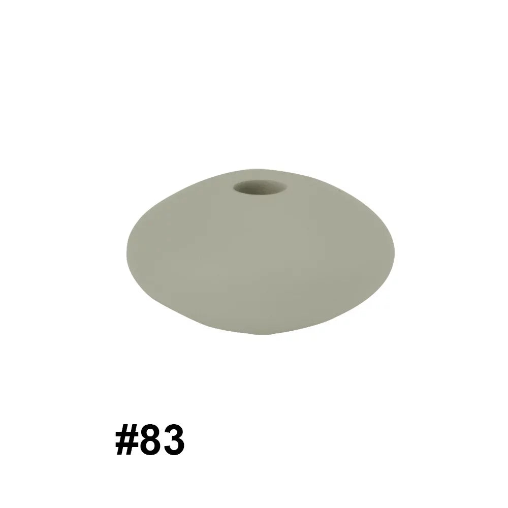 14mm Silicone Abacus Spacer Beads