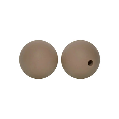 15mm Round Silicone Beads