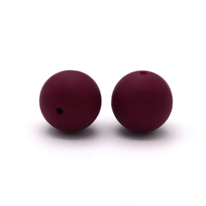 12mm Round Silicone Beads