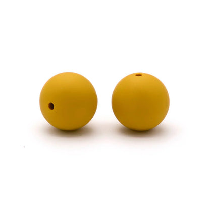 15mm Round Silicone Beads