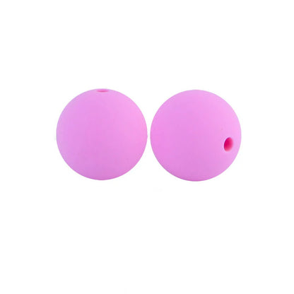 15mm Round Silicone Beads