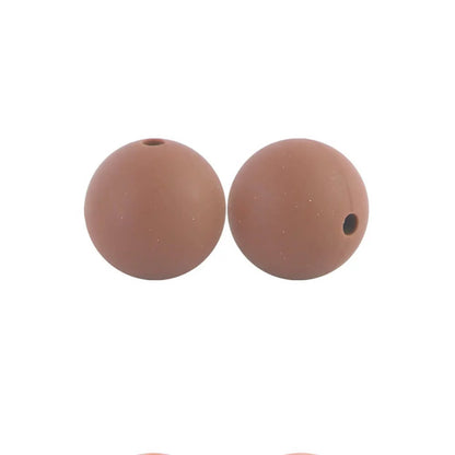 15mm Round Silicone Beads