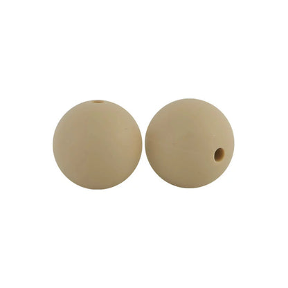 15mm Round Silicone Beads