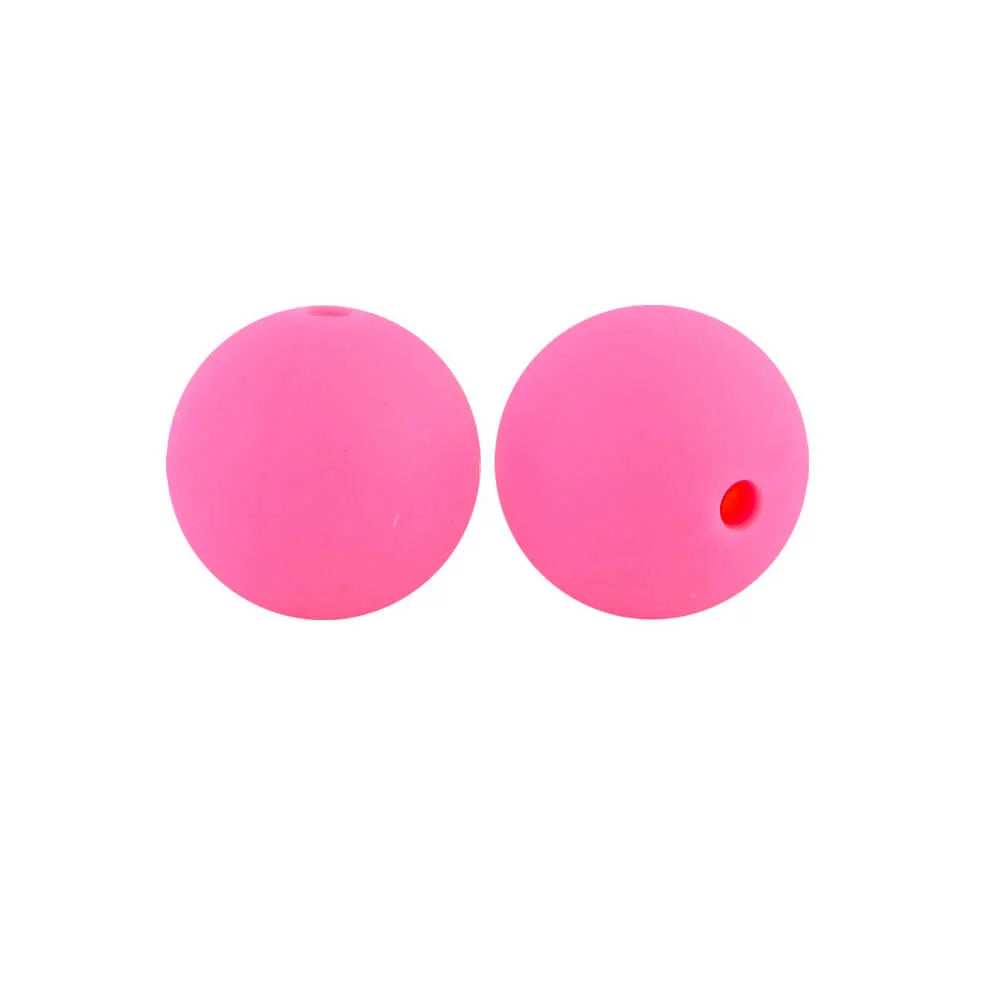 15mm Round Silicone Beads