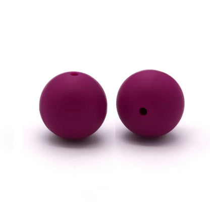 12mm Round Silicone Beads