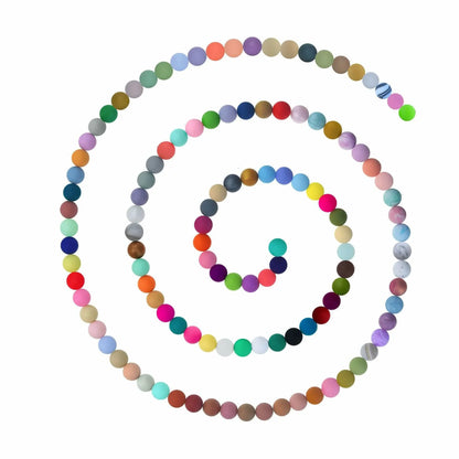 15mm Round Silicone Beads