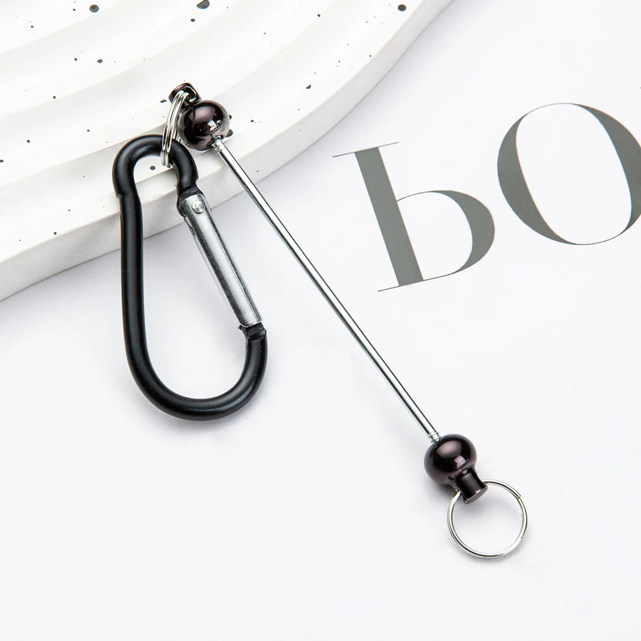 Beadable Carabiner Keychain