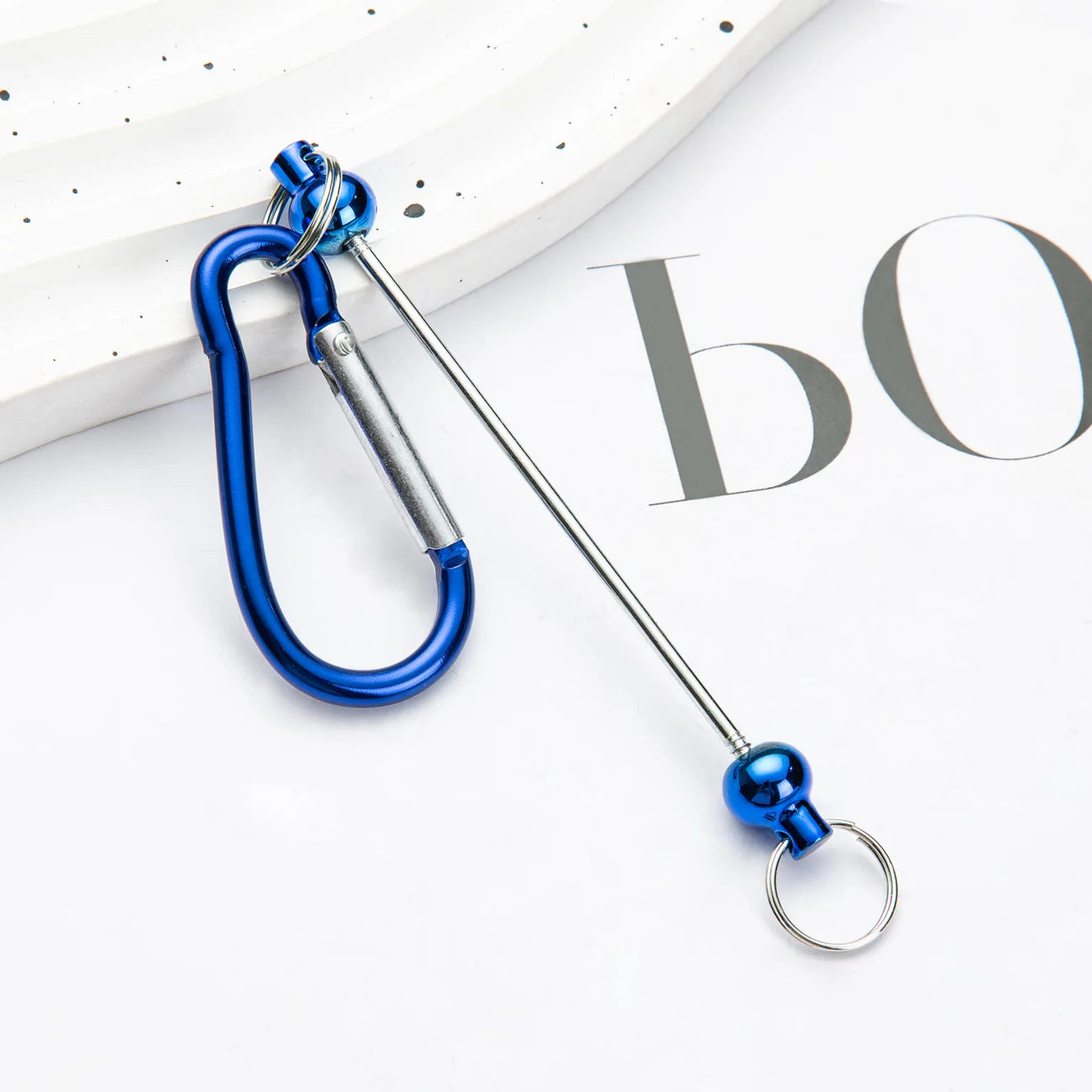 Beadable Carabiner Keychain