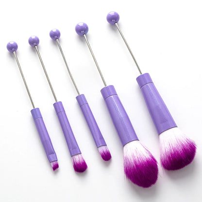 Beadable 5pcs Makeup Brush Set Makeup Tools
