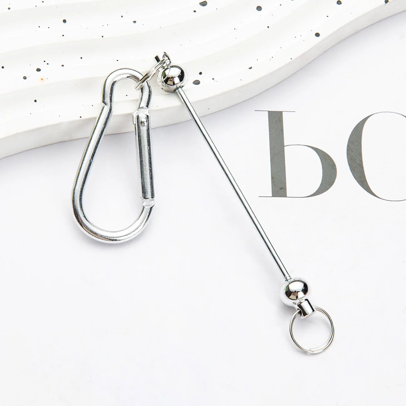 Beadable Carabiner Keychain